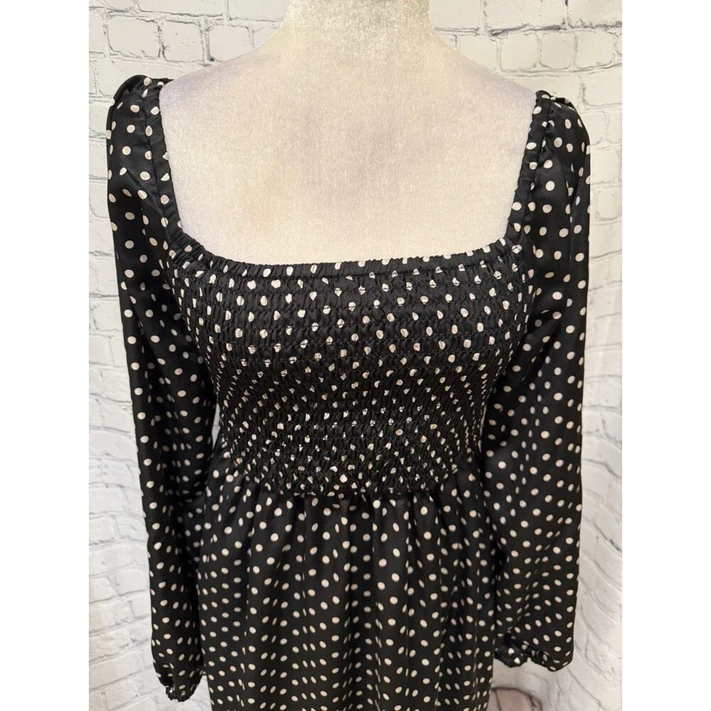 Gap Kids Girls Polkadot Print Long Sleeve Fit & Flare Size XXL 14-16